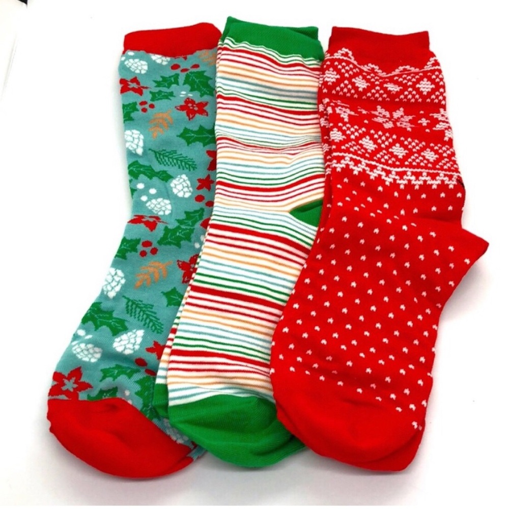 Festive Christmas/Holiday Socks Gift Set, NWT